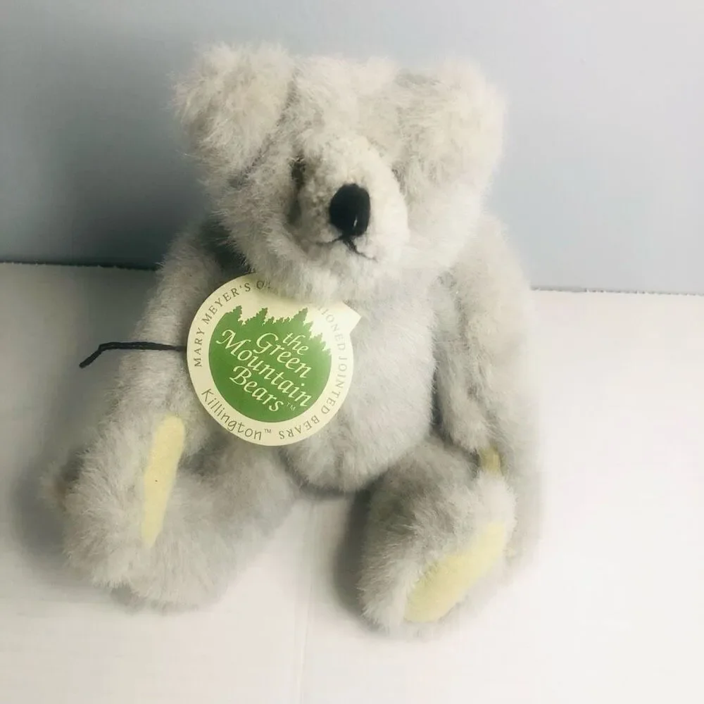 mary meyer grn mountain bears Killington 1993 carol carini design light grey bea